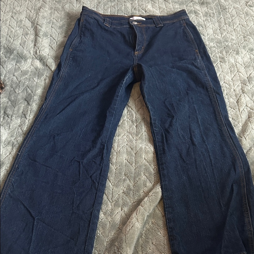 LOFT Indigo Straight Leg Jeans